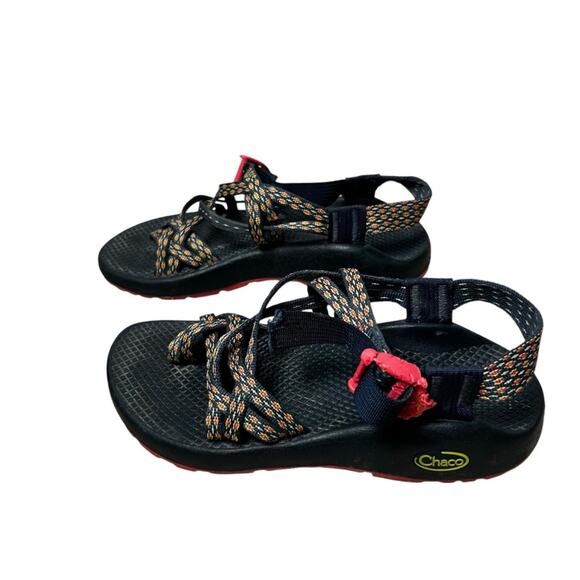 Chaco ZX/2 Black Yellow & Pink Sport Sandals Size 6 - Picture 2 of 7